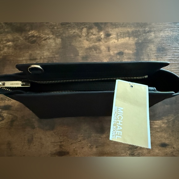 Michael Kors Black Crossbody Bag with Gold Studs NWT - Picture 5 of 7